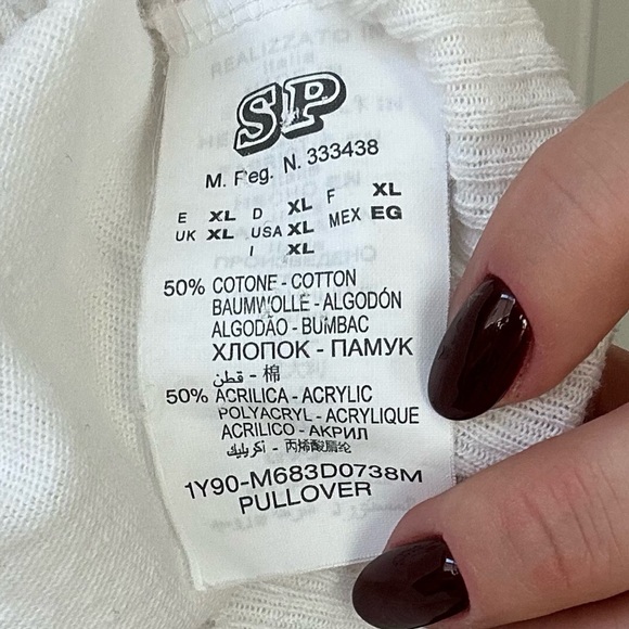 Cotton Blend Fine Knit Tunic Sweater - Picture 7 of 8